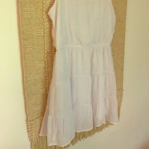 White linen sundress